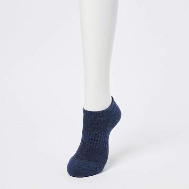 Blue Uniqlo Heattech Short Women Socks | 2479634