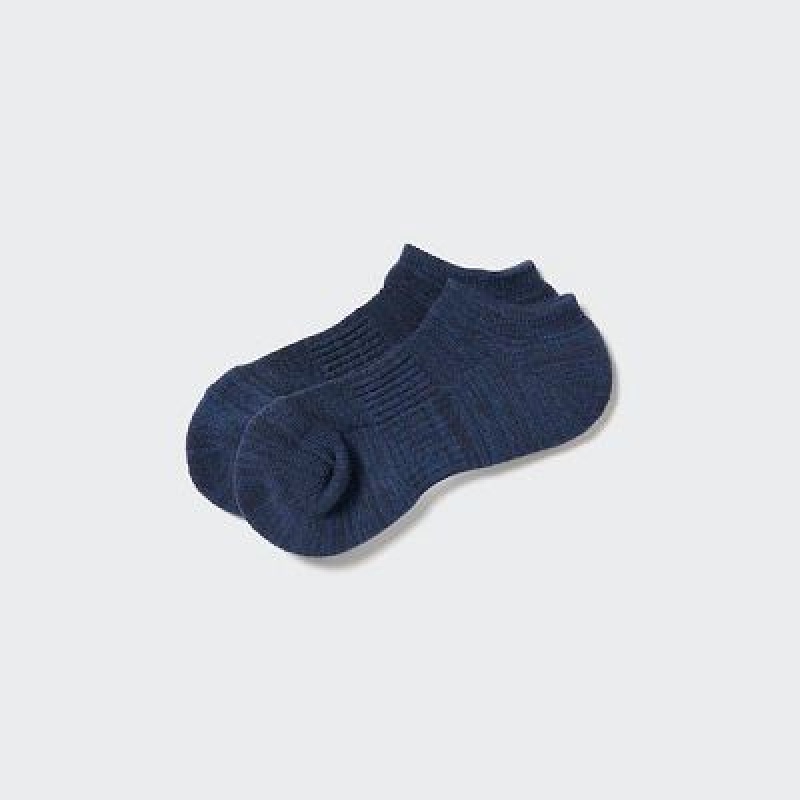 Blue Uniqlo Heattech Short Women Socks | 2479634