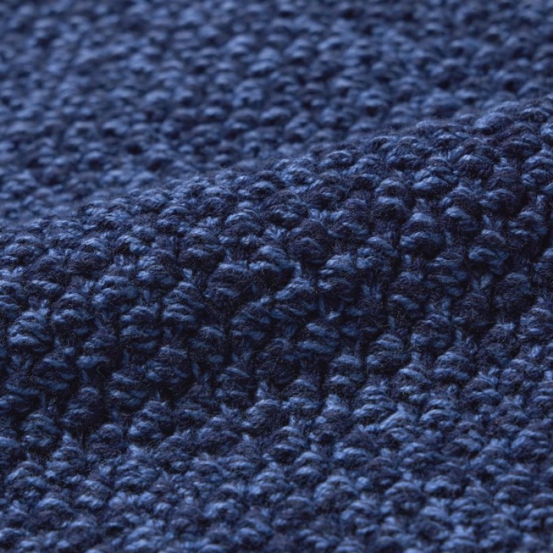 Blue Uniqlo Knitted Short Women Cardigan | 6760112