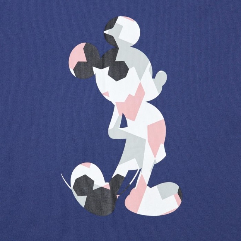 Blue Uniqlo Mickey Stands UT Short Sleeve Women T Shirts | 9054032