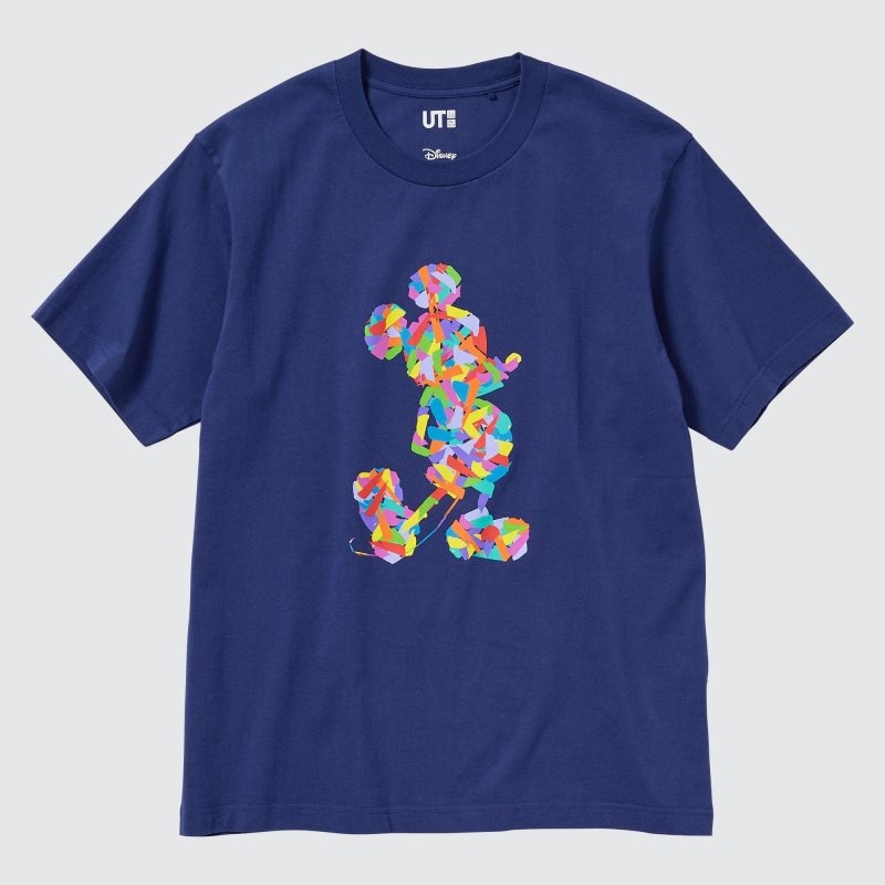 Blue Uniqlo Mickey Stands Ut Short-sleeve Graphic Men T Shirts | 3520180