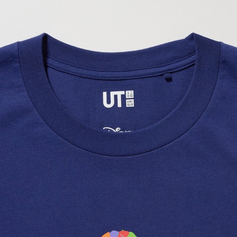 Blue Uniqlo Mickey Stands Ut Short-sleeve Graphic Men T Shirts | 3520180