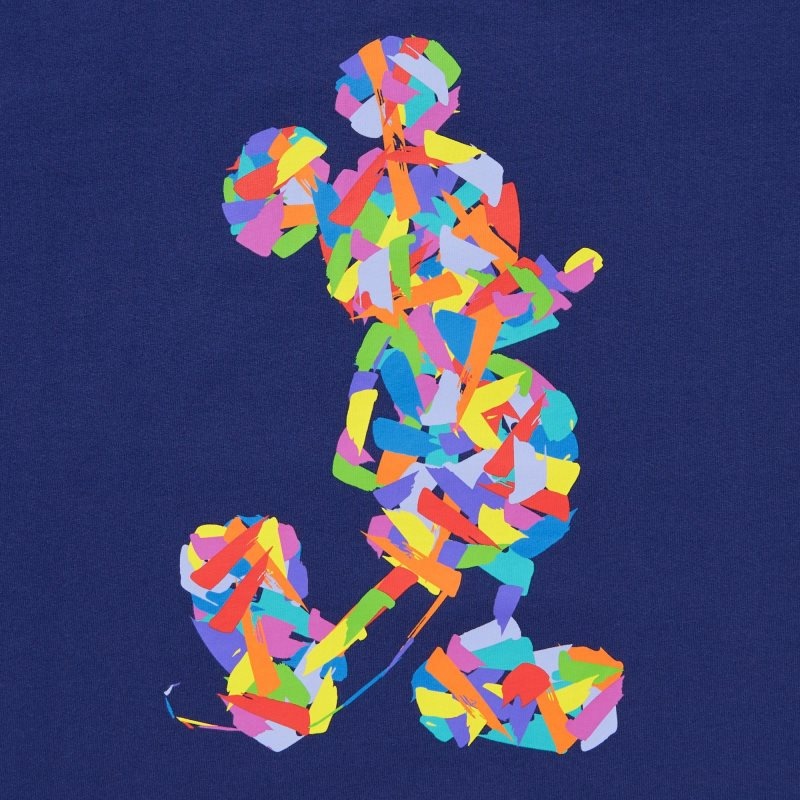 Blue Uniqlo Mickey Stands Ut Short-sleeve Graphic Men T Shirts | 3520180