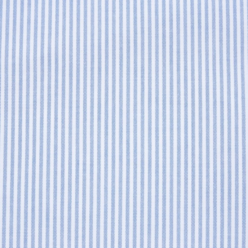 Blue Uniqlo Oxford Striped Slim-fit Long-sleeve Men Shirts | 9905881