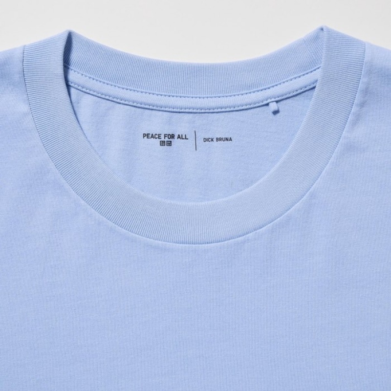 Blue Uniqlo PEACE FOR ALL Short-Sleeve Graphic Dick Bruna Women T Shirts | 4888623