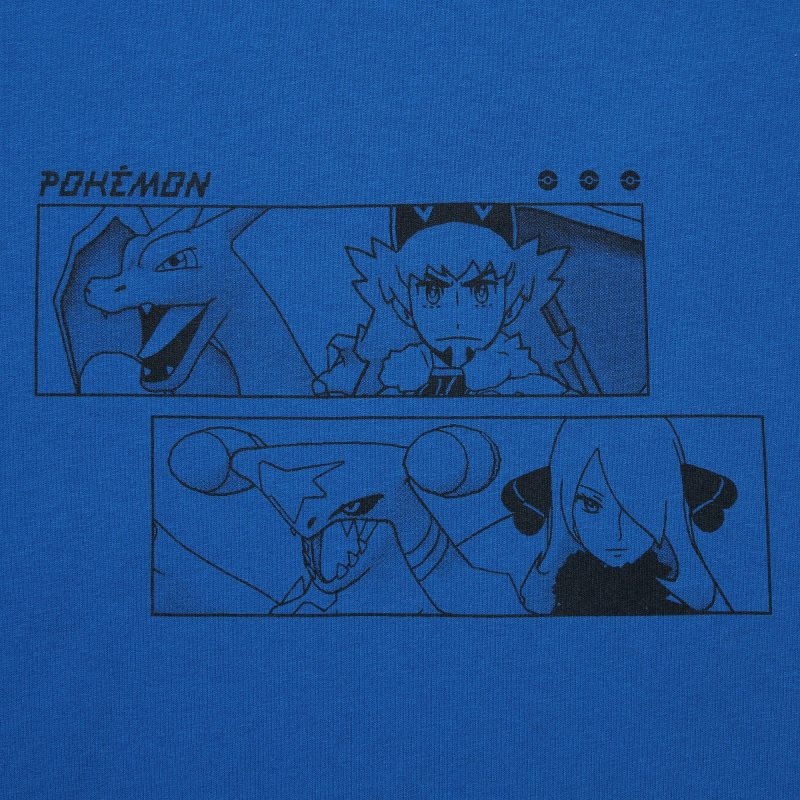 Blue Uniqlo Pokémon Masters Ex Ut Oversized Short-sleeve Graphic Men T Shirts | 6692065