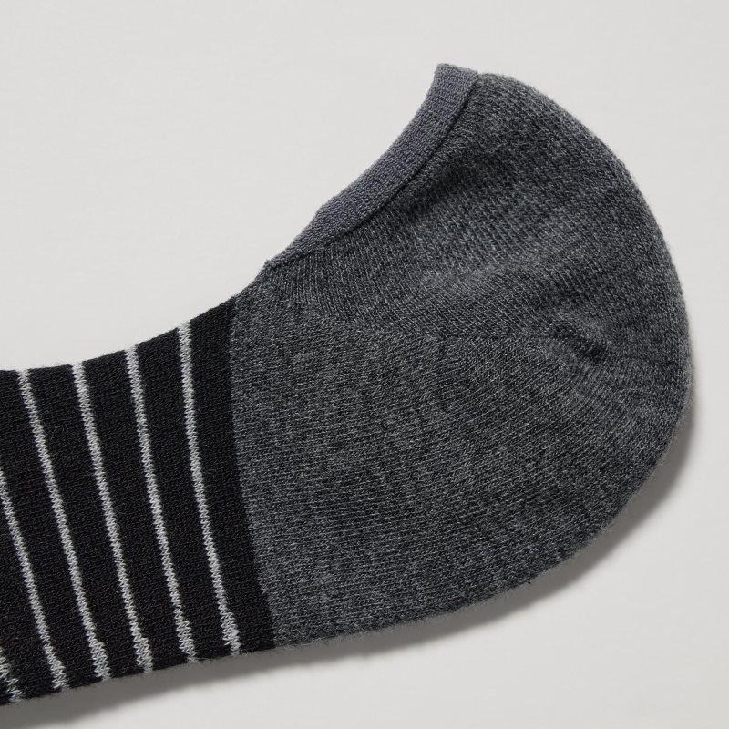 Blue Uniqlo Striped Low Cut Men Socks | 336164