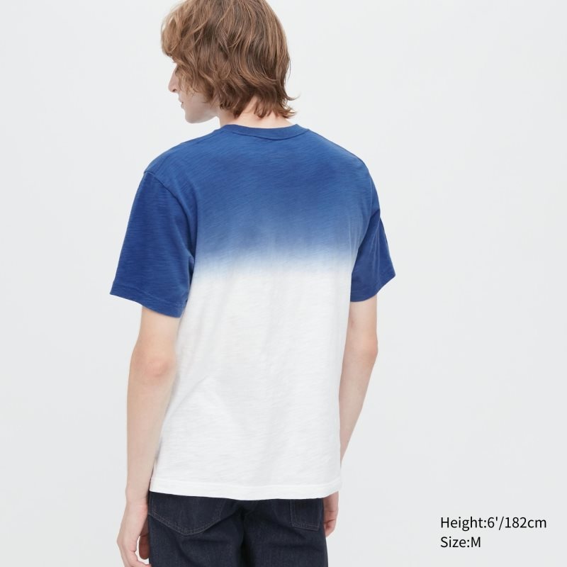 Blue Uniqlo Ukiyo-e Ut Short-sleeve Graphic Men T Shirts | 9068234