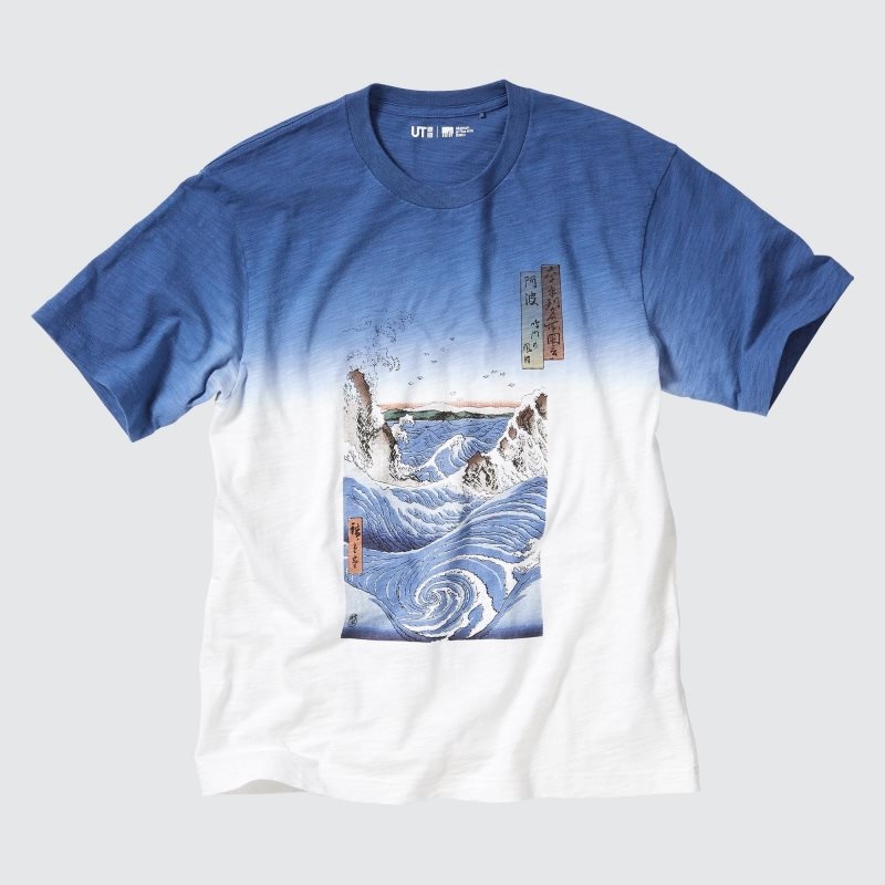 Blue Uniqlo Ukiyo-e Ut Short-sleeve Graphic Men T Shirts | 9068234