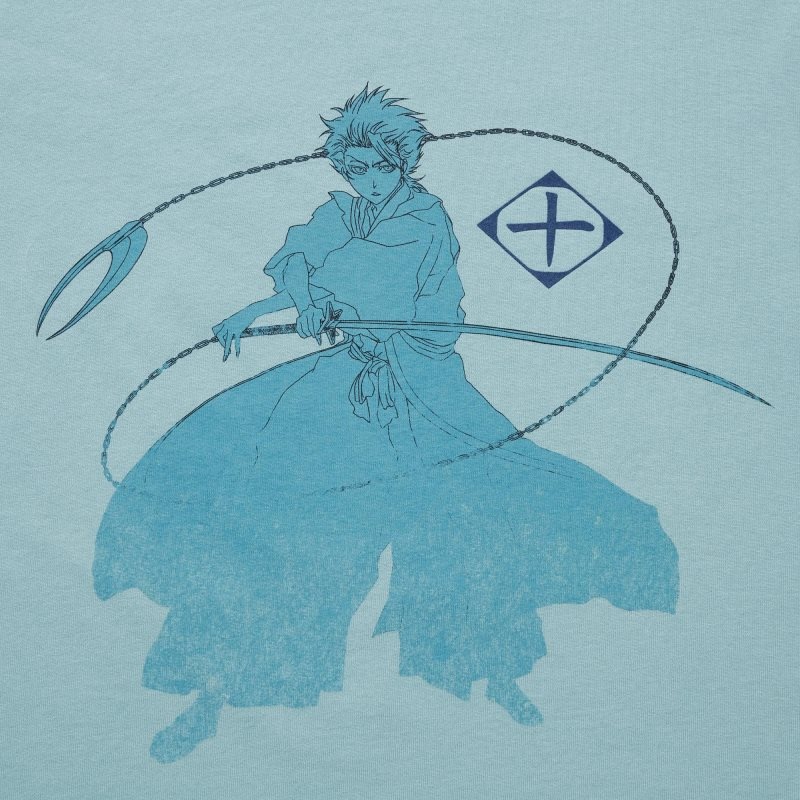 Blue Uniqlo Ut Archive Ut Bleach Short-sleeve Graphic Men T Shirts | 1424170