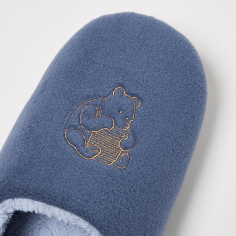 Blue Uniqlo Winnie the Pooh Collection Women Slippers | 2297416