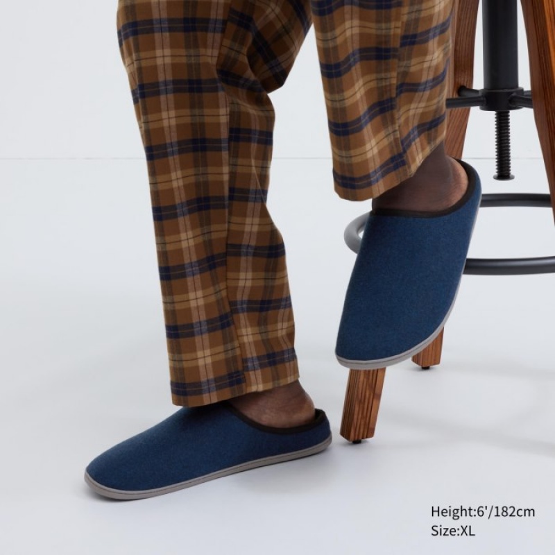 Blue Uniqlo Wool Like Women Slippers | 5638403