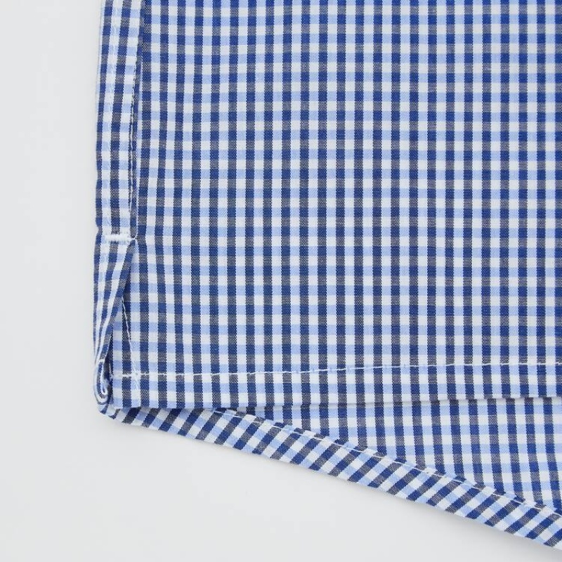 Blue Uniqlo Woven Multicoloured Checked Boxer Men Underwear | 6351926