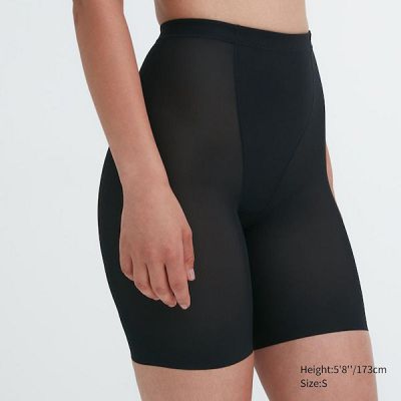 Brown Uniqlo AIRism Support Body Shaper Unlined Half Women Tight | 5757612