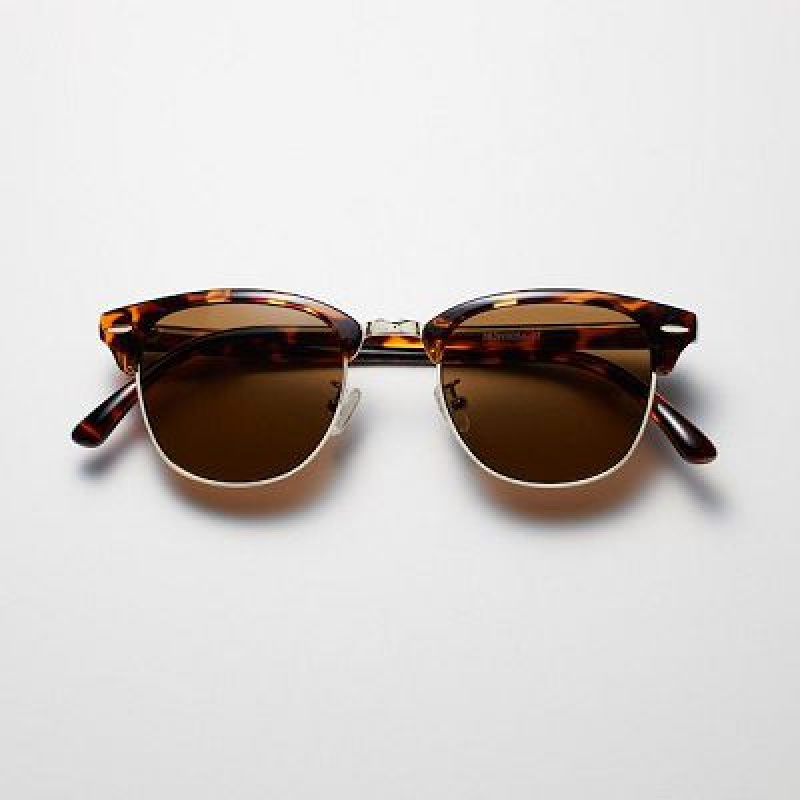 Brown Uniqlo Browline Women Sunglasses | 8618509