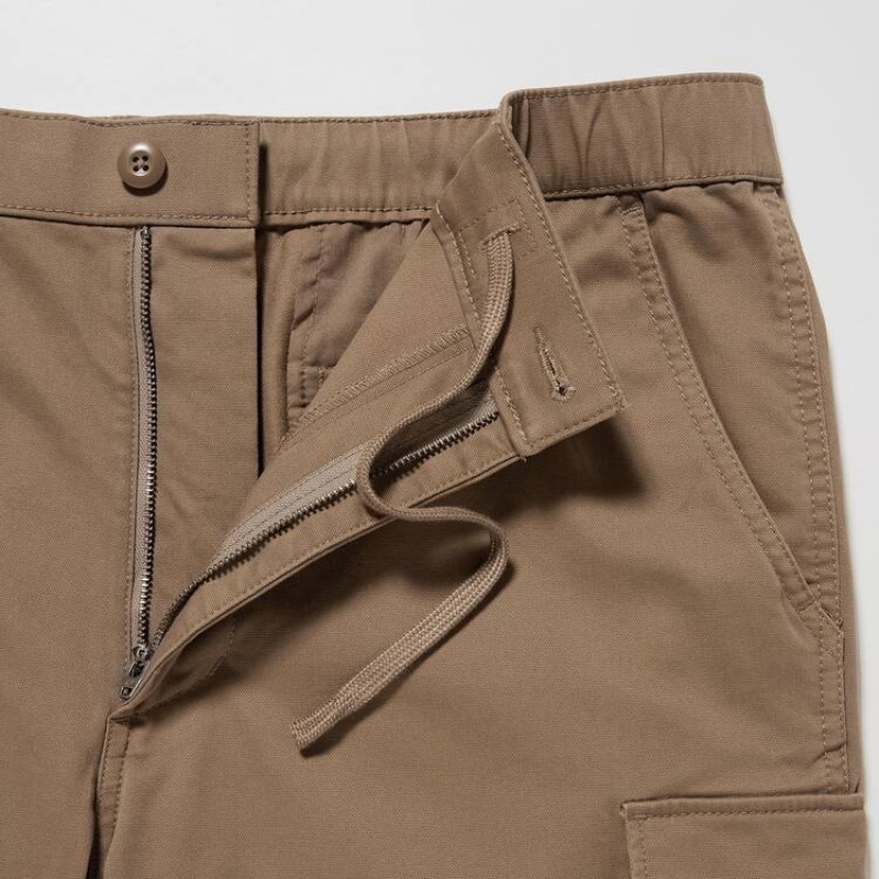 Brown Uniqlo Cargo Jogger Men Pants | 6878994