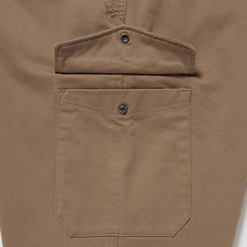 Brown Uniqlo Cargo Jogger Men Pants | 6878994