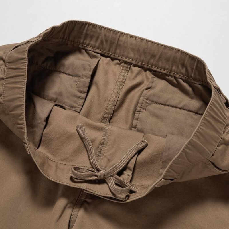 Brown Uniqlo Cargo Jogger Men Pants | 6878994