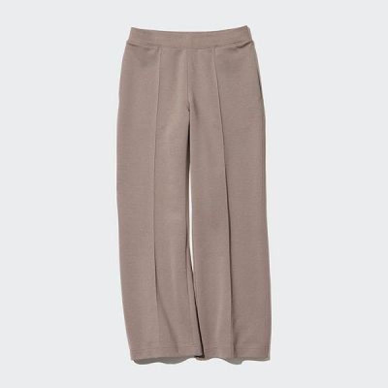 Brown Uniqlo Dry Sweat Track Women Pants | 3569379