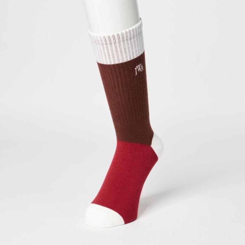 Brown Uniqlo HEATTECH Anti-Odor Women Socks | 3911307