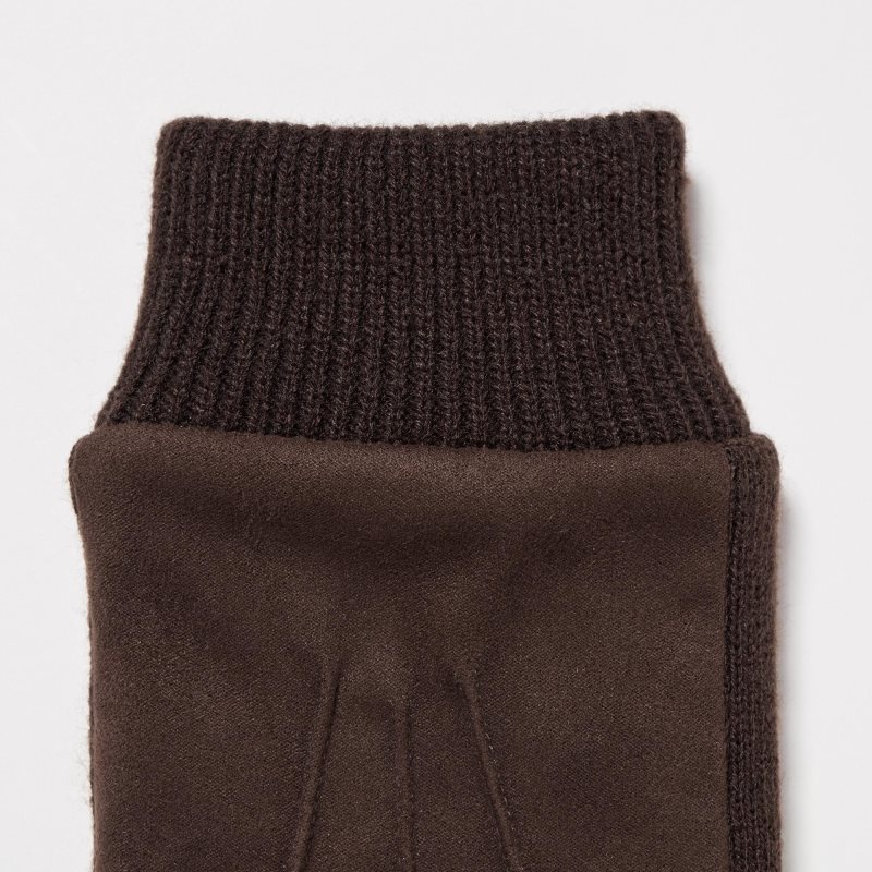 Brown Uniqlo HEATTECH Lined Men Gloves | 5631543