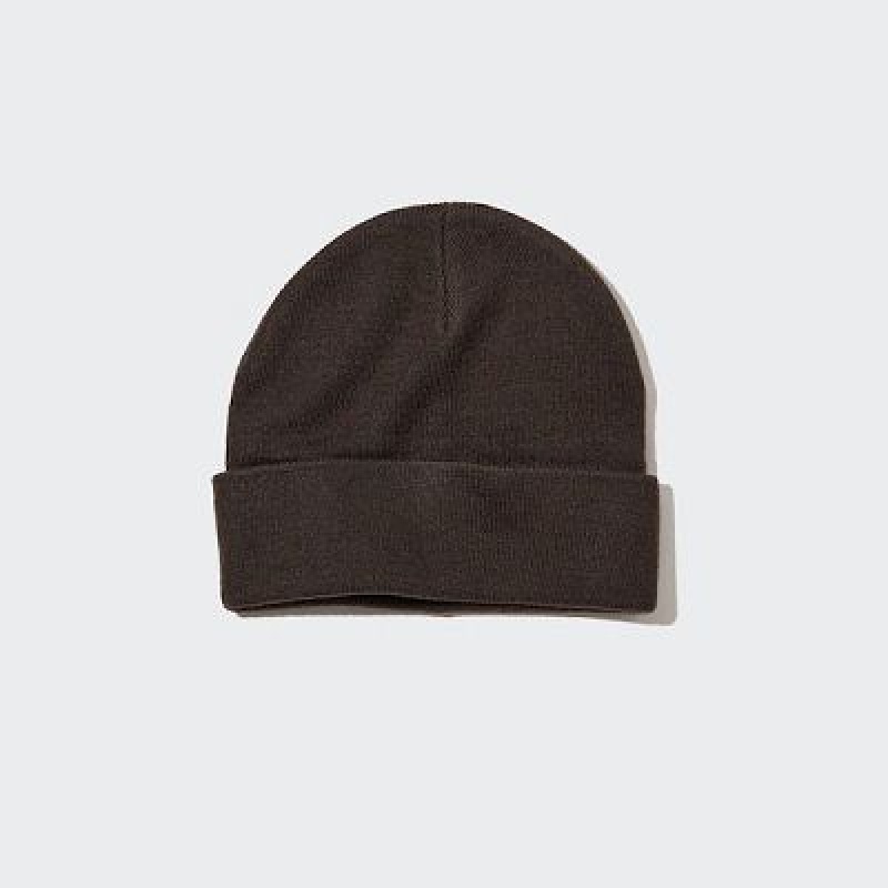 Brown Uniqlo HEATTECH Watch Women Caps | 9776006