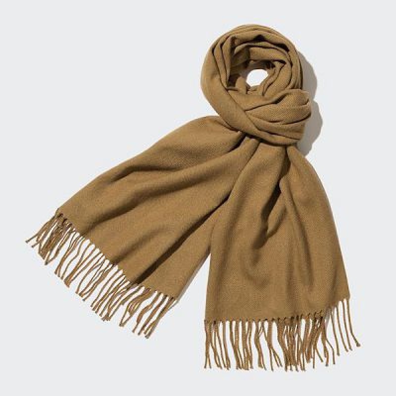 Brown Uniqlo HEATTECH Women Scarves | 8788366