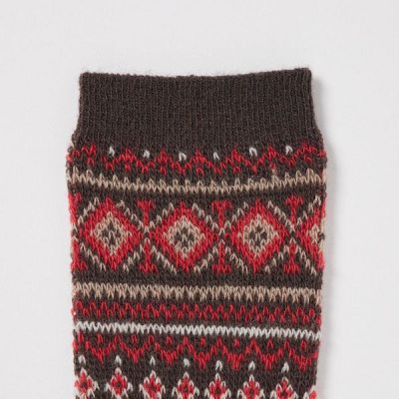 Brown Uniqlo HEATTECH Women Socks | 5780872