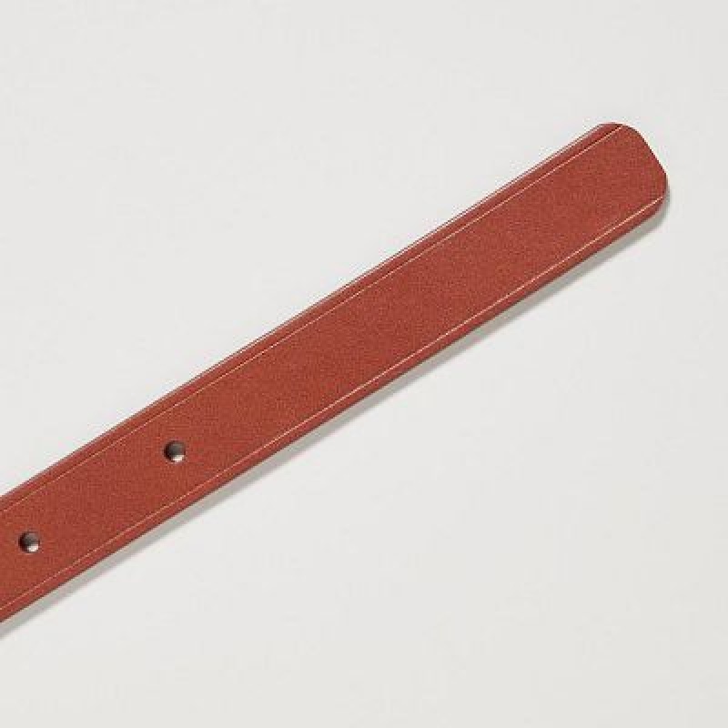 Brown Uniqlo Narrow Women Belts | 3515546