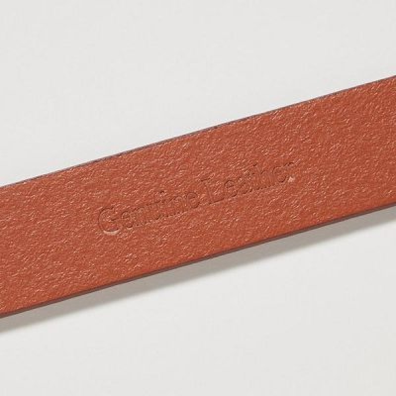 Brown Uniqlo Narrow Women Belts | 3515546