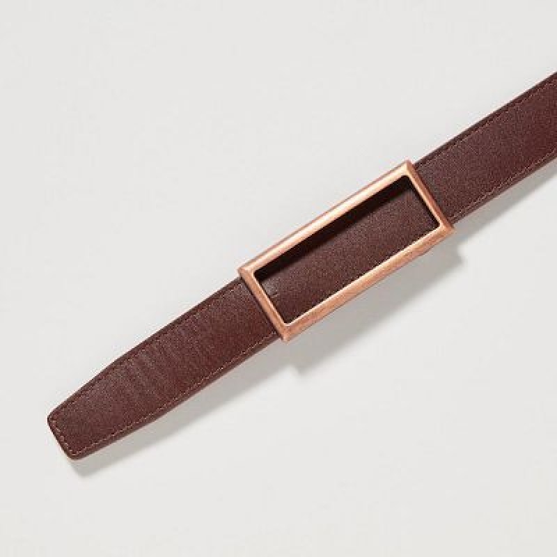 Brown Uniqlo Reversible Women Belts | 2131516
