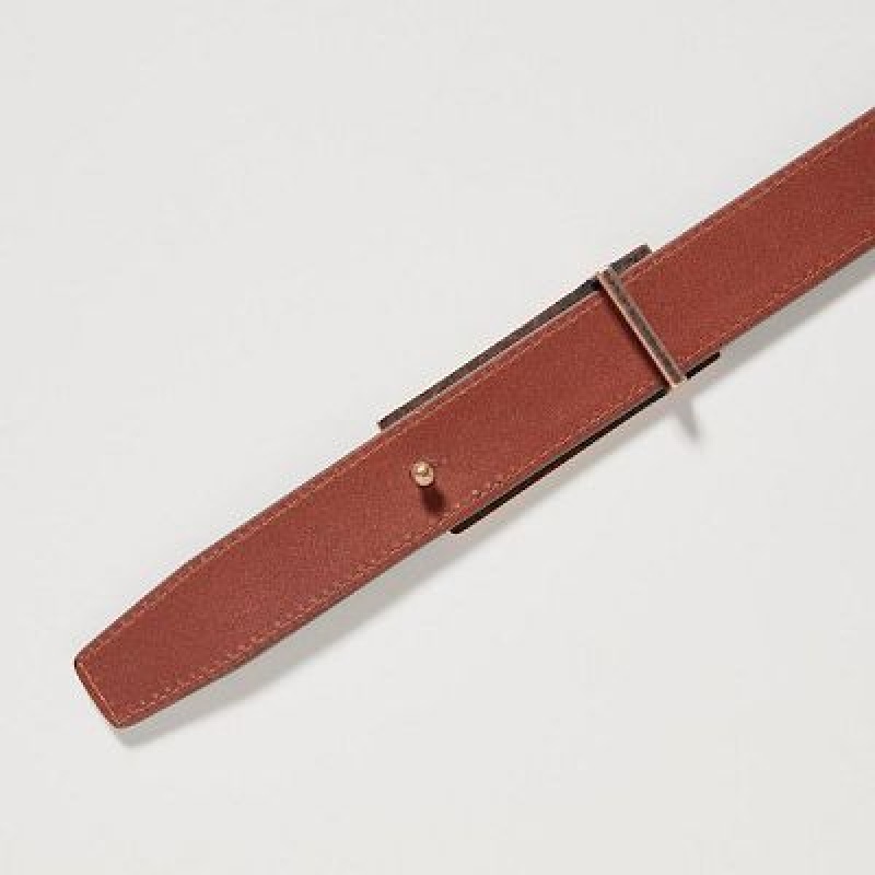 Brown Uniqlo Reversible Women Belts | 2131516