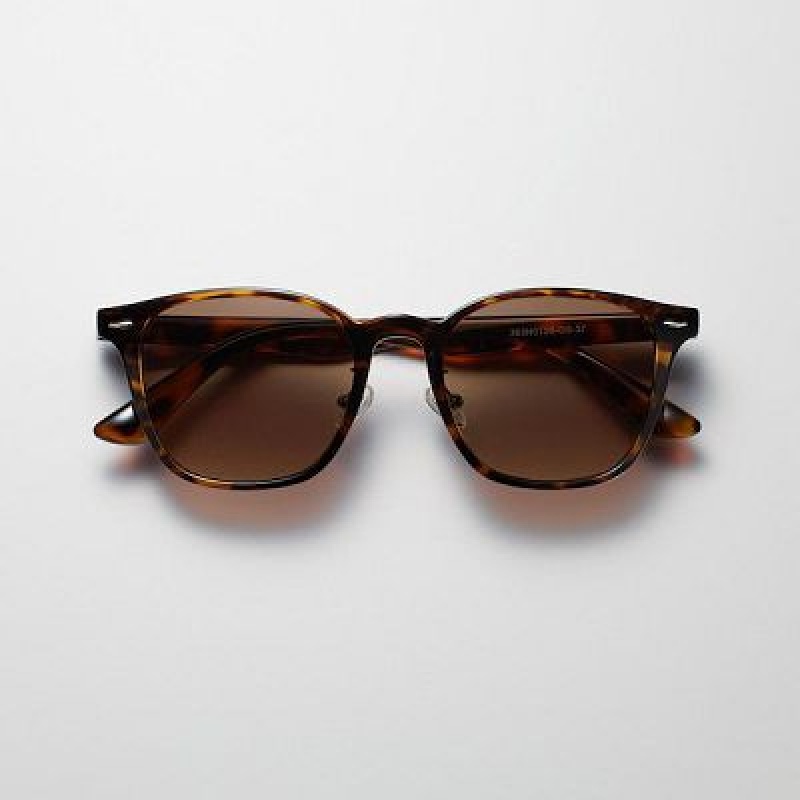 Brown Uniqlo Square Women Sunglasses | 4324967