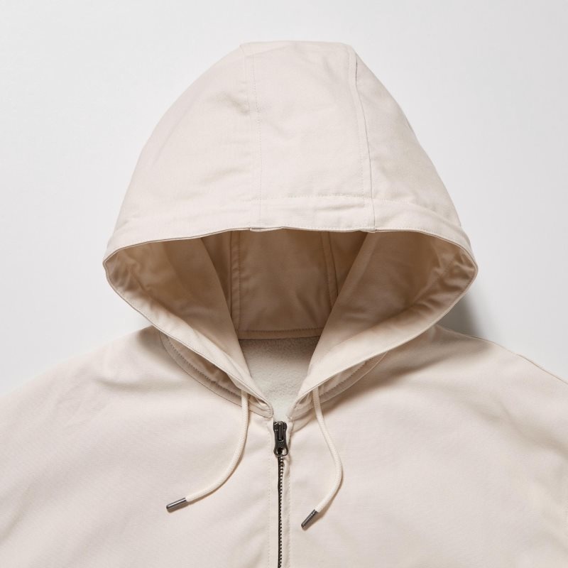 Brown Uniqlo U Zip-up Men Jackets | 2688786