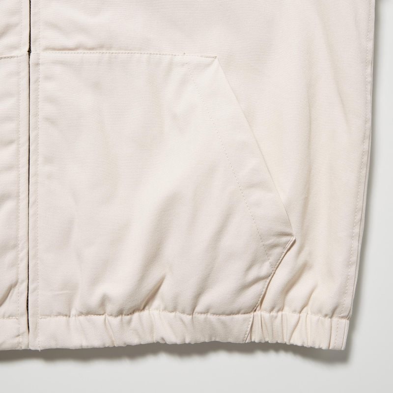 Brown Uniqlo U Zip-up Men Jackets | 2688786