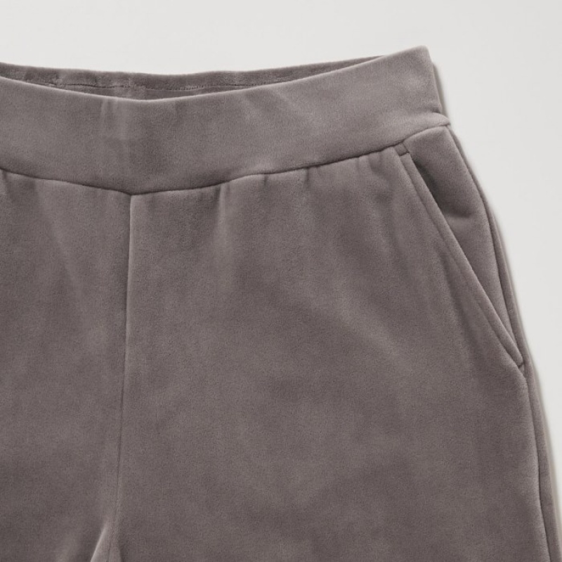Brown Uniqlo Ultra Stretch Smooth Lounge Women Pants | 9850889