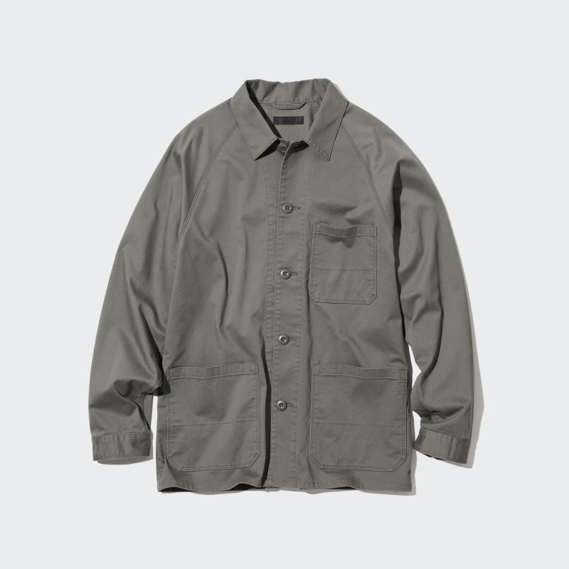 Brown Uniqlo Utility Men Jackets | 8034074
