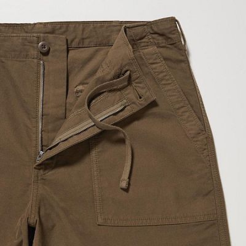 Brown Uniqlo Utility Work Women Pants | 9119114