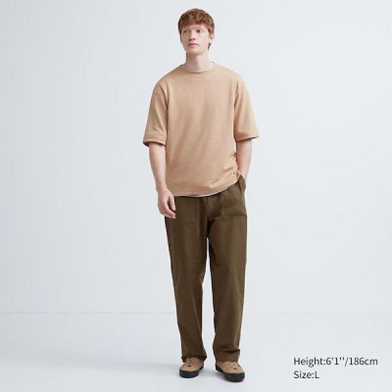 Brown Uniqlo Utility Work Women Pants | 9119114