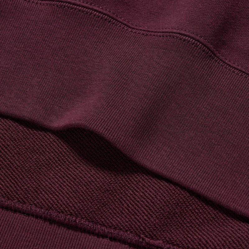 Burgundy Uniqlo Side-stripe Men Sweatshirts | 7744161