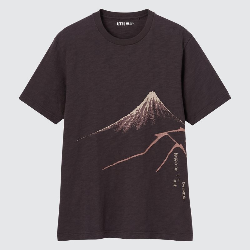 Chocolate Uniqlo Ukiyo-e Ut Short-sleeve Graphic Men T Shirts | 7321172
