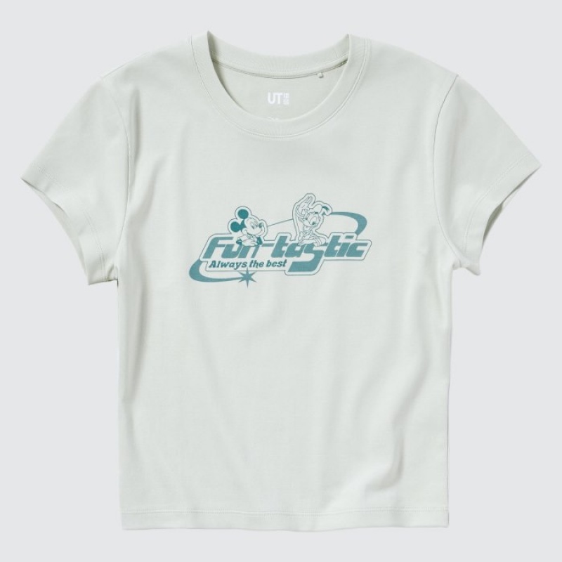 Green Uniqlo Collection UT Short-Sleeve Women T Shirts | 5855192