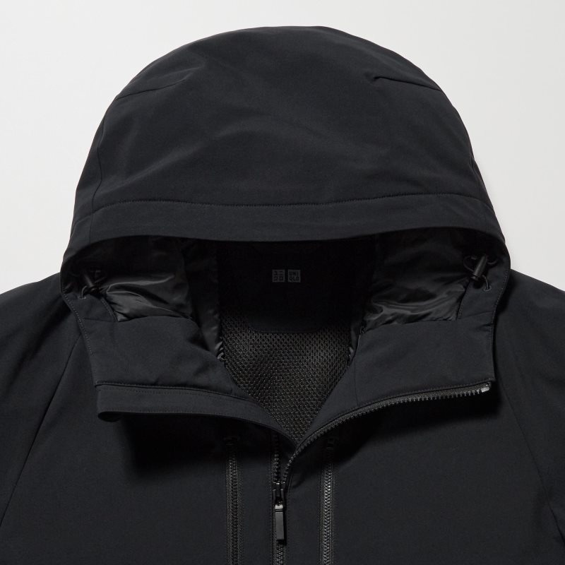 Green Uniqlo Hybrid Down 3d Cut Men Parka | 2044574