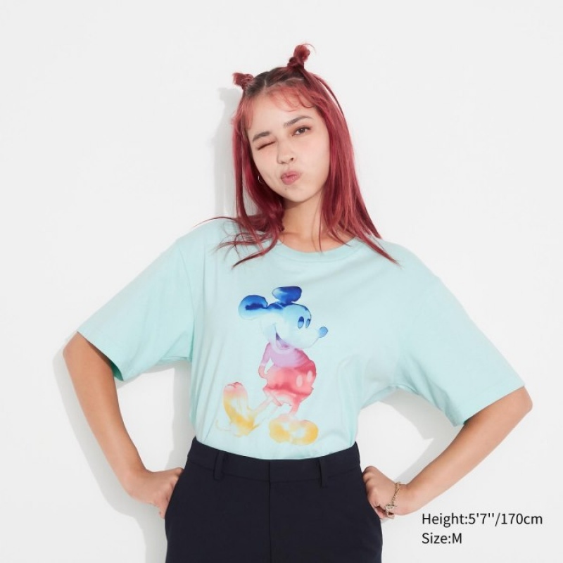 Green Uniqlo MAGIC FOR ALL FOREVER UT Short-Sleeve Women T Shirts | 9005005