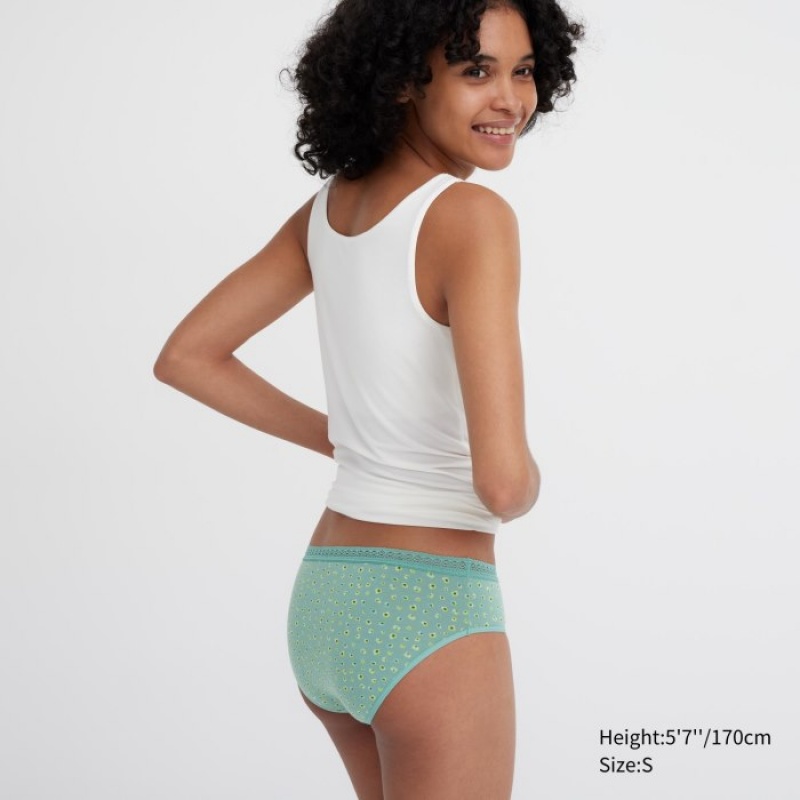 Green Uniqlo Mid-Rise Women Briefs | 4267135