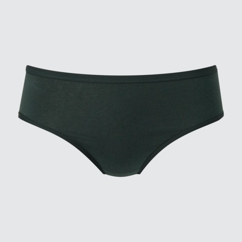 Green Uniqlo Mid-Rise Women Briefs | 5011855