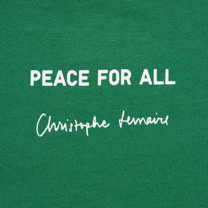 Green Uniqlo Peace For All Short-sleeve Graphic Christophe Lemaire Men T Shirts | 5546001