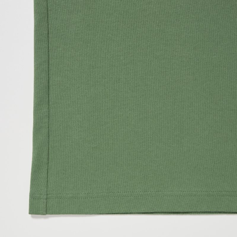 Green Uniqlo Retro Peanuts Ut Oversized Short-sleeve Graphic Men T Shirts | 4983222