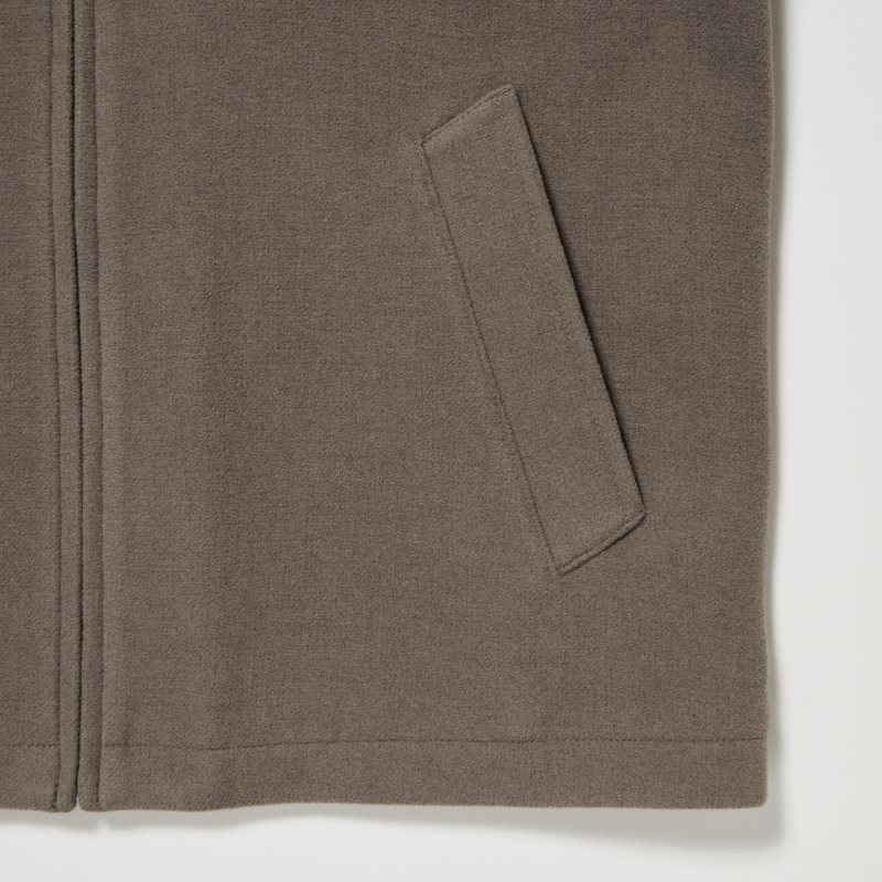 Green Uniqlo Single Collar Short Men Jackets | 7439229