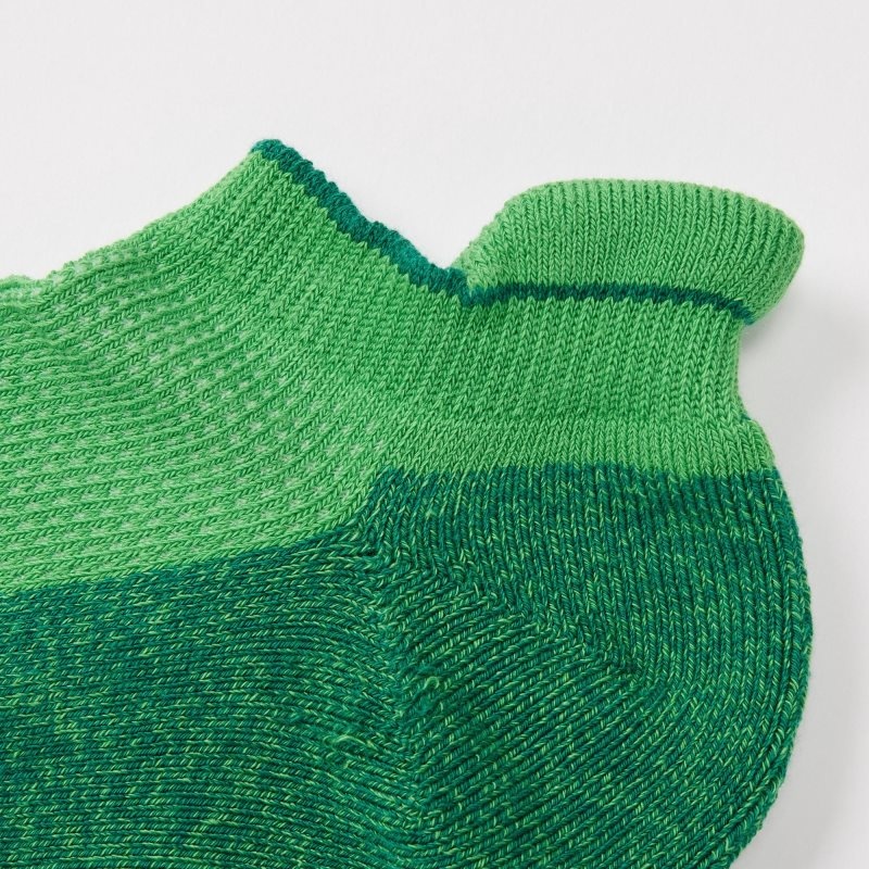 Green Uniqlo Sports Pile-lined Short Men Socks | 6653300